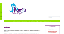 Desktop Screenshot of bangssalon.com